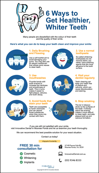 6 ways to getting healthier whiter teeth
