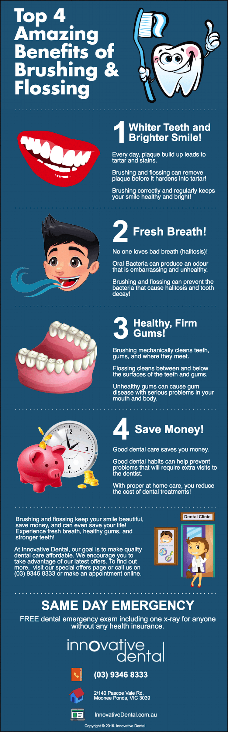 Top 4 Amazing Benefits of Brushing and Flossing